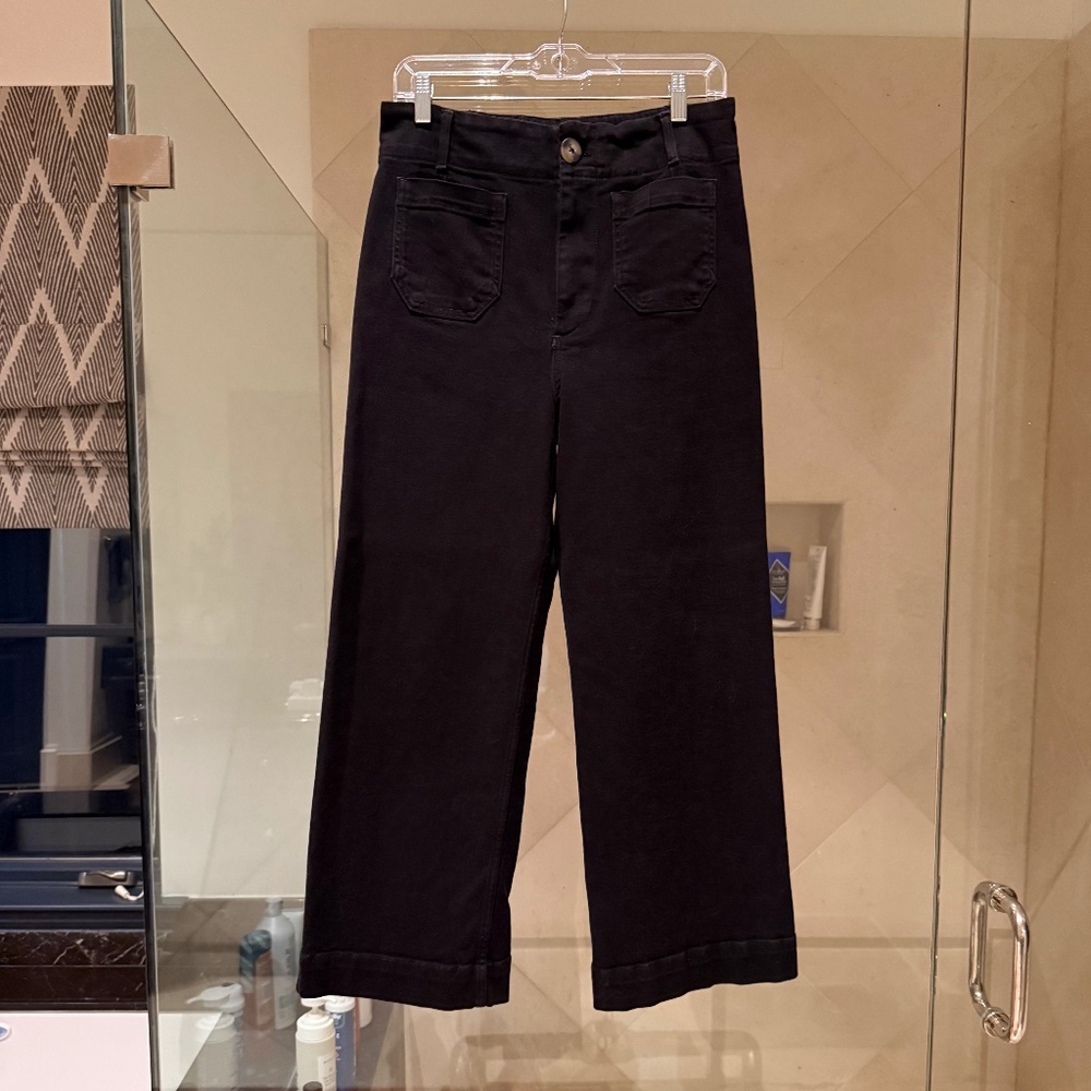 Anthropologie Colette pilcro Jeans Black 28. Cropped.